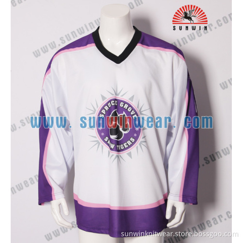 new breathable sublimated custom jersey hockey design
